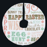 Moderne paastypografie woordcollage imitatie linnen kerstboom rok<br><div class="desc">Moderne paastypografie woordcollage</div>