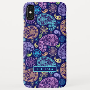 Moderne Paisley Patroon Persoonlijke Naam Case-Mate iPhone Case