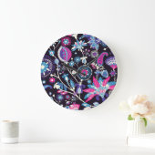 Moderne paisley: traditioneel oosters patroon. grote klok (Huis)