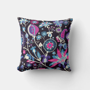Moderne paisley: traditioneel oosters patroon. kussen