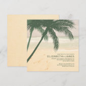 Moderne palm - Beugbruiloft - uitvindingen Kaart (Voorkant / Achterkant)