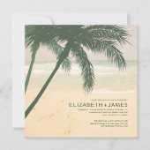 Moderne palm - Beugbruiloft - uitvindingen Kaart (Voorkant)