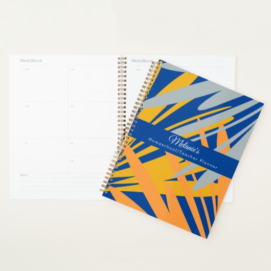 Moderne Palm Leraar School Homeschool Planner (Display)