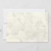 Moderne Palm Trees Beach Wedding Invitations Kaart (Achterkant)