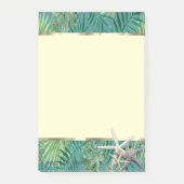 Moderne Palmblad,Zeester Post-it® Notes (Voorkant)