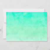 Moderne palmbomen — Bridal Shower Invitations Kaart (Achterkant)