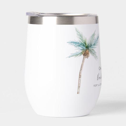 Moderne palmbomen kust vrijgezellenfeest (Rechts)