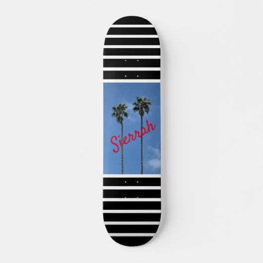 Moderne Palmboom Persoonlijk Skateboard (Voorkant)