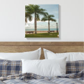 Moderne palmboom Tropische Natuur St. Croix USVI Canvas Afdruk (Insitu (Slaapkamer))