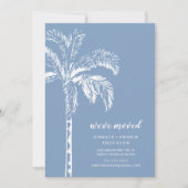 Moderne palmboom verhuis aankondiging (Voorkant)
