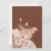 Moderne Pampagras Watercolor Botanisch Kaart (Achterkant)