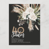 Moderne pampas eucalyptus 40 en geweldig aankondigingskaart (Voorkant)