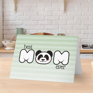 Moderne Panda Gelukkige Moederdag Persoonlijk Kaart
