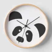 Moderne Panda-wandklok, 10-inch ronde (Voorkant)