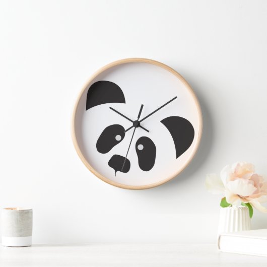 Moderne Panda-wandklok, 10-inch ronde (Huis)