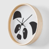 Moderne Panda-wandklok, 10-inch ronde (Hoek)