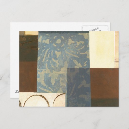 Moderne paneelschildering briefkaart (Voorkant / Achterkant)