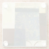 Moderne paneelschildering glazen onderzetter (Achterkant)