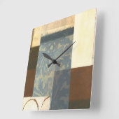 Moderne paneelschildering vierkante klok (Hoek)