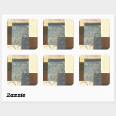 Moderne paneelschildering vierkante sticker (Vel)