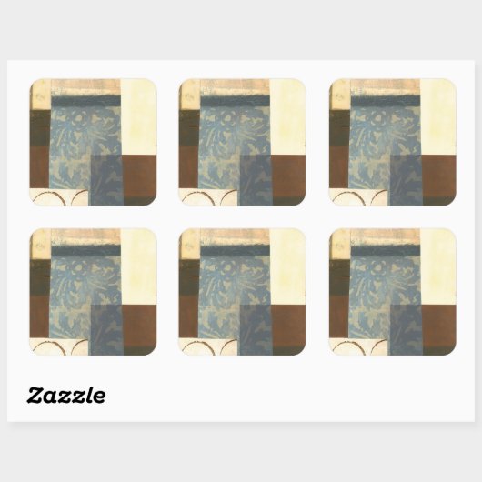 Moderne paneelschildering vierkante sticker (Vel)