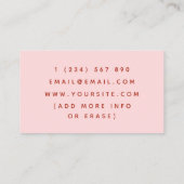 Moderne pannenkoeken Aangepaste dessert Maker Zoet Visitekaartje (Achterkant)