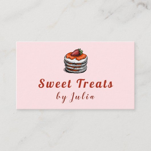 Moderne pannenkoeken Aangepaste dessert Maker Zoet Visitekaartje (Voorkant)