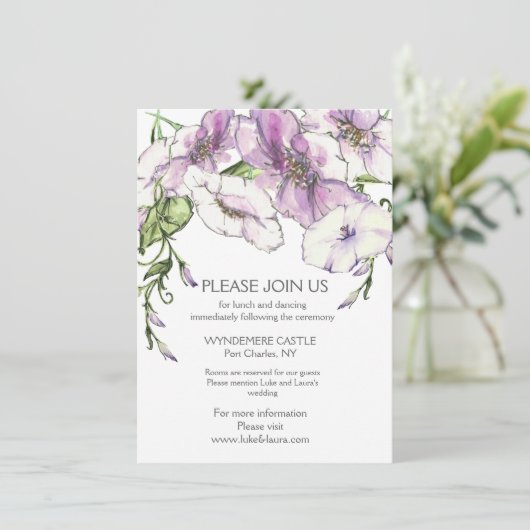 Moderne Pansy Informatiekaartje (Staand voorkant)