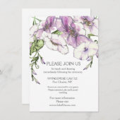 Moderne Pansy Informatiekaartje (Voorkant / Achterkant)