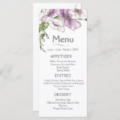 Moderne Pansy Menu (Voorkant / Achterkant)