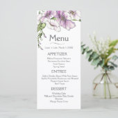 Moderne Pansy Menu (Staand voorkant)