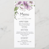 Moderne Pansy Menu (Voorkant)