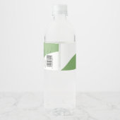 Moderne pap groen zeep-label ontwerp waterfles etiket (Achterkant)