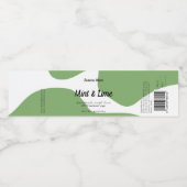 Moderne pap groen zeep-label ontwerp waterfles etiket (Enkel label)