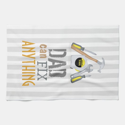 Moderne Pap Simple Tool-Mannen repareren alles Theedoek (Horizontaal)
