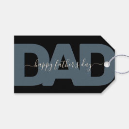 Moderne "Pap" Vaderdag Cadeaulabel