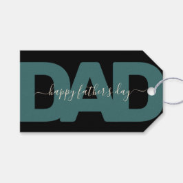 Moderne "Pap" Vaderdag Cadeaulabel