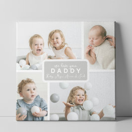 Moderne Papa 4 Foto Grijs Fotoplaat