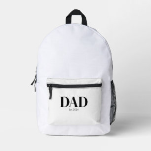 Moderne papa gevestigd bedrukte rugzak