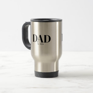 Moderne papa gevestigd reisbeker