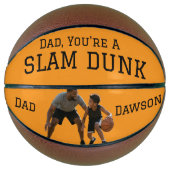 Moderne papa, je bent een slam dunk! Personaliseer Basketbal (Voorkant)