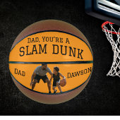 Moderne papa, je bent een slam dunk! Personaliseer Basketbal