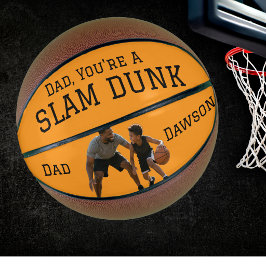 Moderne papa, je bent een slam dunk! Personaliseer Basketbal