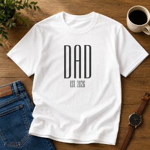 Moderne papa opgericht Nieuwe papa cadeau T-shirt