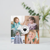 Moderne papa We houden van je 4 Foto Collage (Staand voorkant)