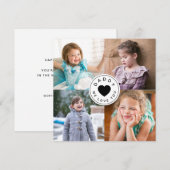 Moderne papa, we houden van je hartfoto (Voorkant / Achterkant)