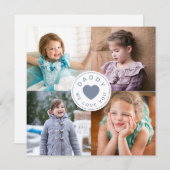 Moderne papa we houden van jou fotocollage (Voorkant / Achterkant)