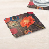 Moderne papavers Onderzetters (Schuin)