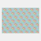 Moderne papierbladen voor snowflake patronen inpakpapier vel (Voorkant 2)