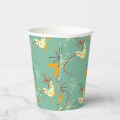 Moderne papieren bekers uit het midden van de eeuw (Rechts)